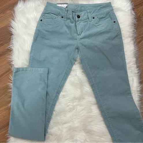 Delia's Delia’s Stretch Corduroy Skinny Pants Powder Blue 3/4