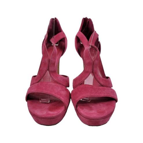 Alexander McQueen  Armadillo Low Heel Double Arched Sandals Pink Size 8.5