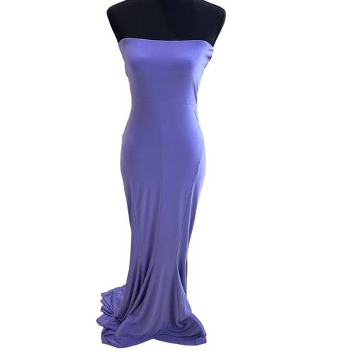 Norma Kamali NWT  Strapless Fishtail Gown in Lilac