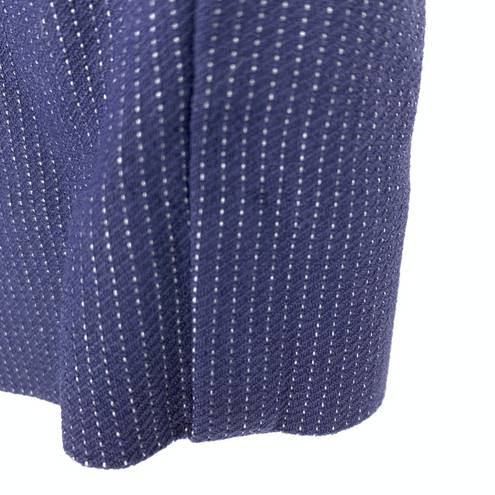 Lane Bryant  Pants Womens Size 24 Blue Pinstripe Trouser Mid Rise Pockets Cropped