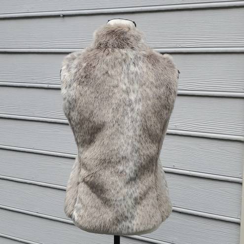 Banana Republic  Faux Fur Animal Print Vest