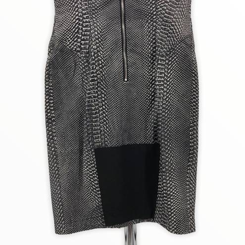 Kimberly  Ovitz Snakeskin Embossed Leather Dress