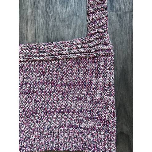 Lovers + Friends Marlene Crochet Knit Tank Top Purple Pink Size Medium