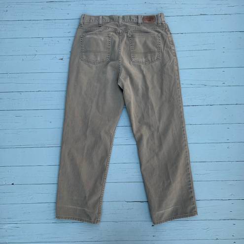 L.L.Bean Tan Brown  Jeans Denim Pants 