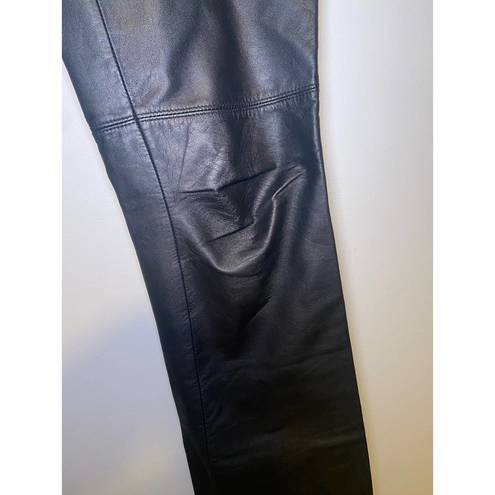 Laundry by Shelli Segal Y2K Pants  Black Leather Pants SIZE 6