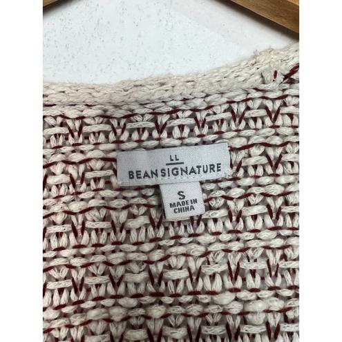 L.L.Bean  Signature Cotton Linen Blend Cardigan