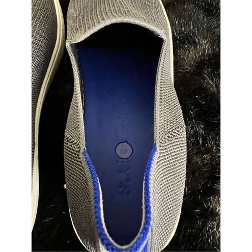 Rothy's  The Original Slip On Sneaker Anchor Textile Blue grey Women’s US 8.5
