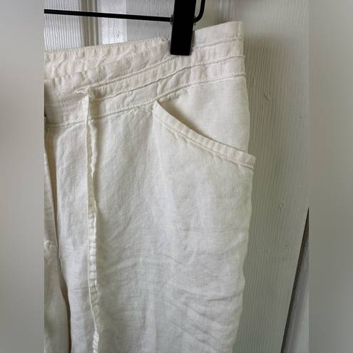 J.Jill  Pants Womens 6 Tall Linen Wide Leg Lined Draw String Comfort Beach Summer