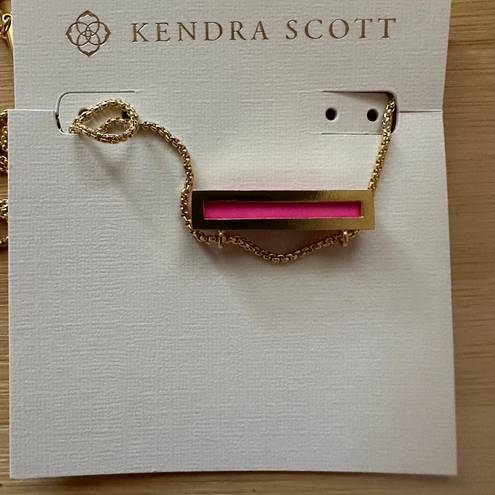 Kendra Scott gold Magenta Leanor Necklace