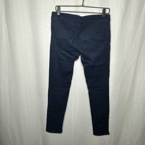 AQUA ‎ Blue Skinny Mid Rise Jeans