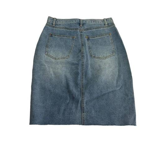 Marine layer  Women’s Size 6 Celine Distressed Denim Skirt