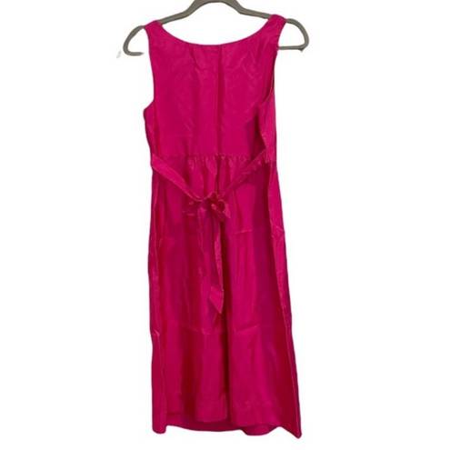 Motherhood  Maturity Hot Pink Sleeveless Midi Dress Size Small - HOST PICK