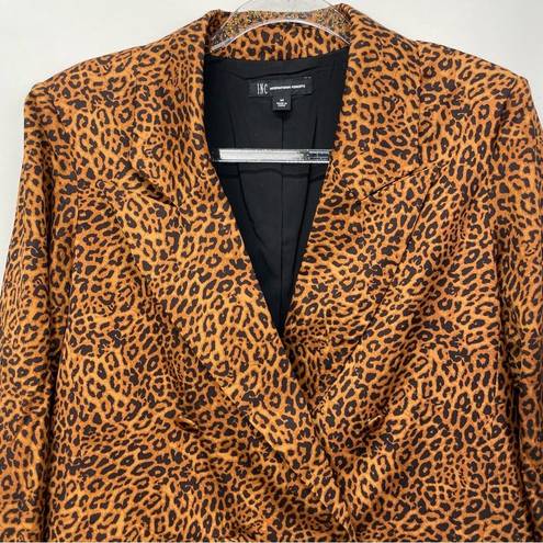 INC  International Concepts Cheetah Double Breast Blazer Size Medium