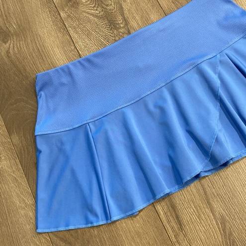 Lucky in Love  12” Blue Pleated Tennis Skirt Size Large