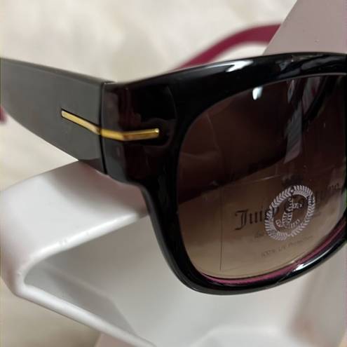 Juicy Couture  Tortoise Purple Square Sunglasses Gold Heart D6