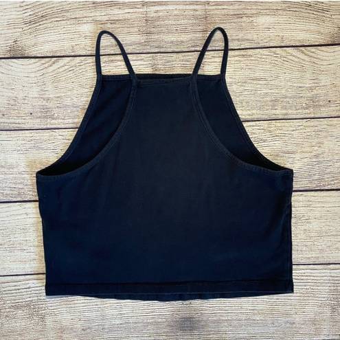 Divided | Halter Neck Racerback Crop Tank Top