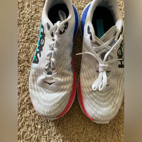 Hoka One One Mach 5  White Women's Running Shoes Size 7B Regular Width