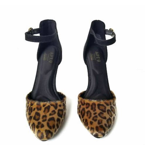 Apt. 9  Leopard Print Faux Suede 4” Heels Size 7 1/2 NWOT