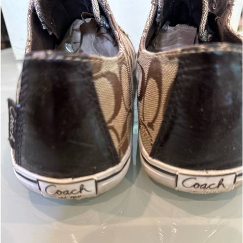 Coach  monogram slip on sneakers