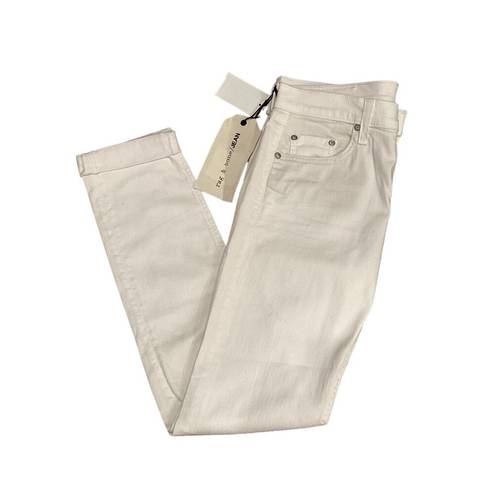 Rag and Bone  Women's White The Dre Boyfriend Skinny Jean 27 S NWT