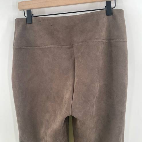 Andrew Marc  Faux Suede Leggings Size Small Taupe Spandex Vegan Stretch Casual