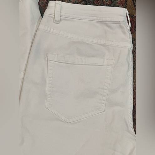 John Mark  White Bell Bottom Pants