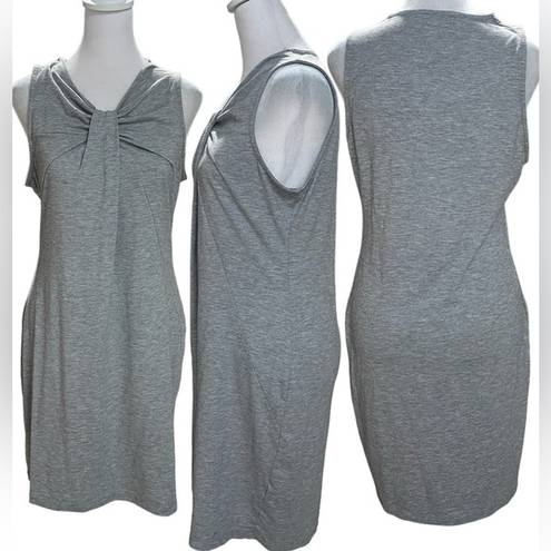 RD Style Heather Gray Sleeveless Knot Front Above the Knee Dress Size Small