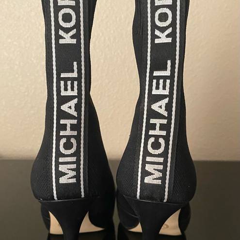 Michael Kors EUC- BLACK VICKY BOOTIES. SOCK HIGH HEELS