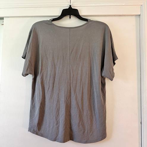 The Loft  V Neck Knot Front Shirt