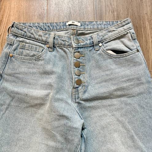 BP  High Rise Mom Jean Light Wash Button Fly Size 28