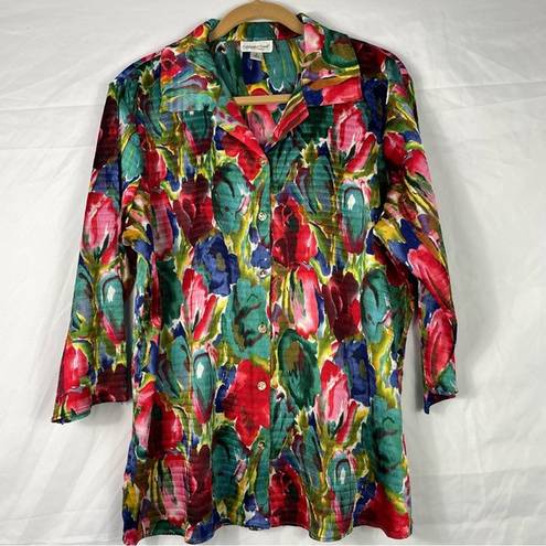 Coldwater Creek Cold Water Creek Colorful Top Button Down