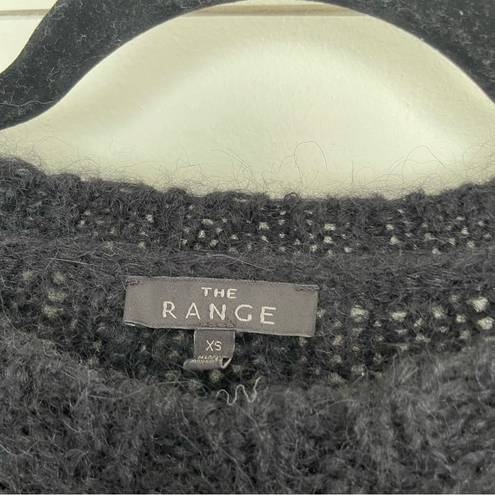 The Range  Black Superfine Alpaca Mohair Blend Sweater