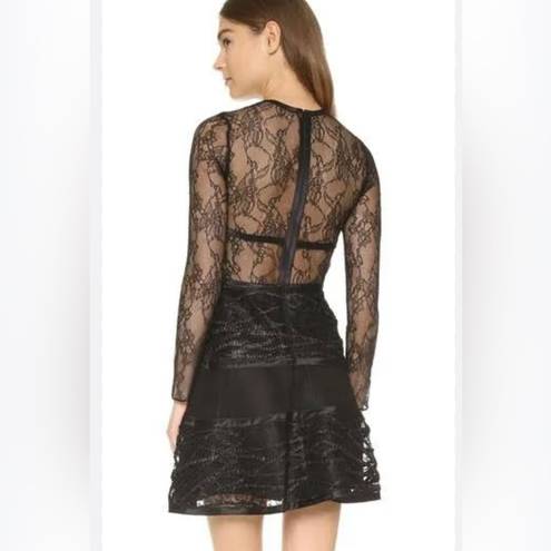 Alexis  lace black fit and flare mini dress size XS new with tags