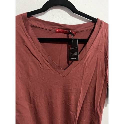 n:philanthropy  Red Short Sleeve Bodysuit