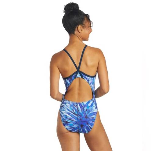 One Piece NWT Sporti HydroLast Spacey Thin Strap  Swimsuit - Blue - 30