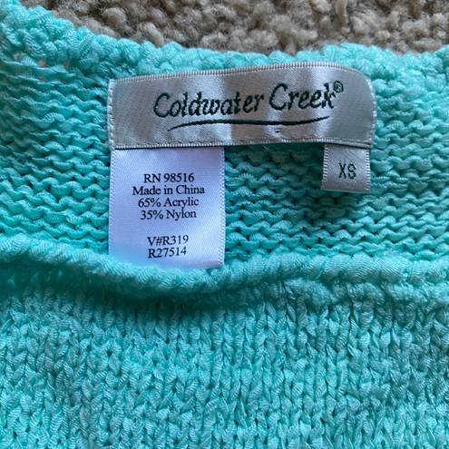 Coldwater Creek Blue Sweater Top