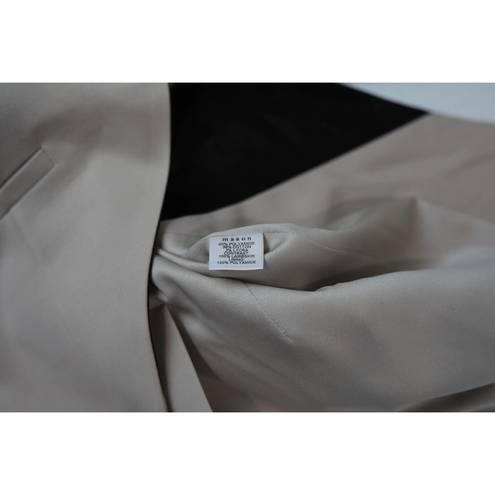 Michelle Mason Mason by  Womens Blazer Jacket 6 Beige Black Single Vent