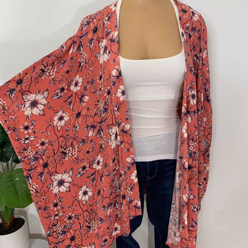 Knox Rose Floral Pink Kimono Size XL / XXL