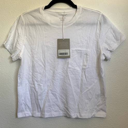 Everlane NWT  The Organic Cotton Box-Cut Pocket Tee in White