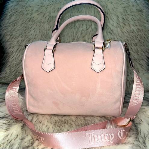 Juicy Couture NWT  Pink Blush Velour Obsession Satchel