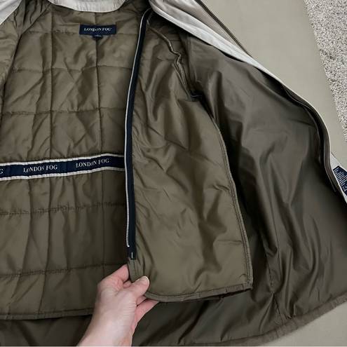 London Fog  two in one Coat with zip out puffer M