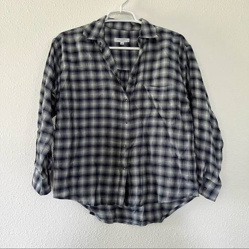 Equipment  Plaid Cotton Long Sleeve Button Up XS