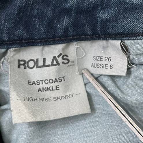 Rolla's  Eastcoast Medium Wash High Waisted Ankle Skinny Jeans Women’s Size 26