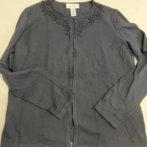 Rena Rowan Embellish Open Cardigan Sweater NWOT