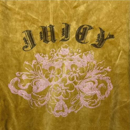 Juicy Couture Vintage  Track Jacket S Brown Velour Spell Out Zip Hoodie Y2K USA