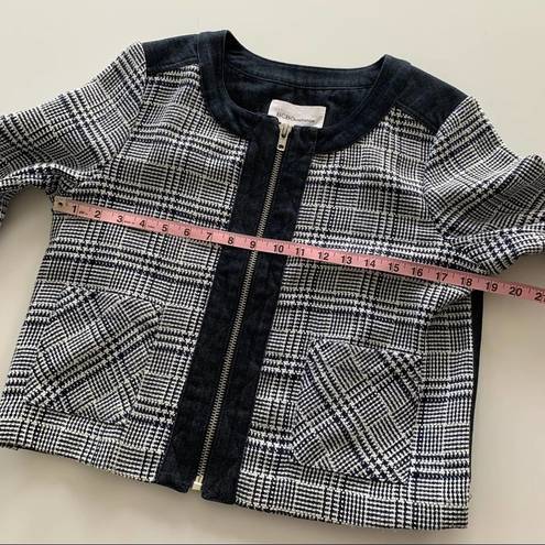 BCBGeneration  | Plaid & Denim Zip Up Jacket 10