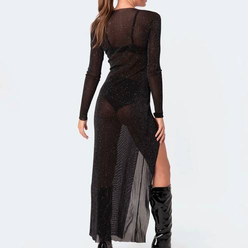 Edikted Mesh Maxi Dress