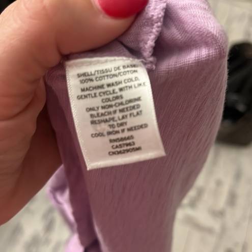 Nordstrom  Carlson purple button down t shirt w tie medium