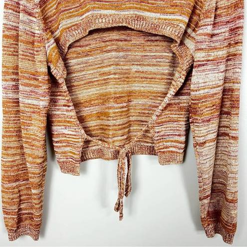 BP Nordstrom . Open Back Tie Sweater in Beige Desert Spacedye Size 2X