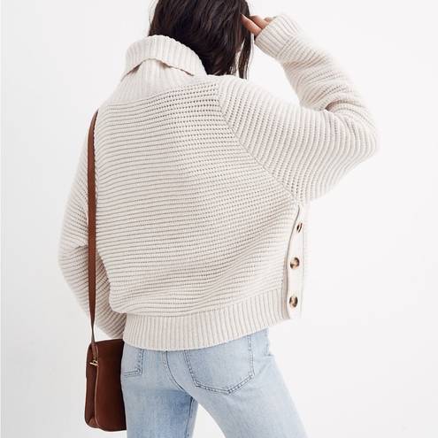 Madewell  Side Button Turtleneck Sweater Small